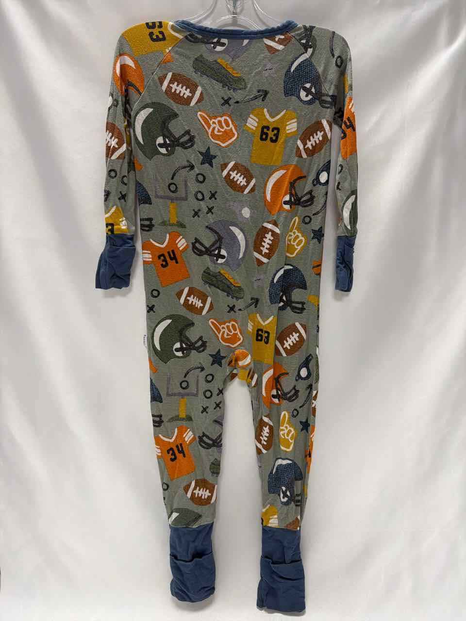Little Sleepies Size 6-12 Months Navy Gently Used Footie