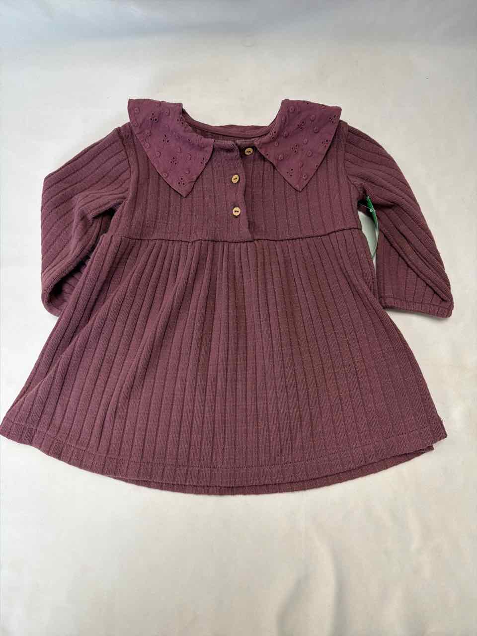 Play Up Size 6 Months Maroon Gently Used Dress- Casual