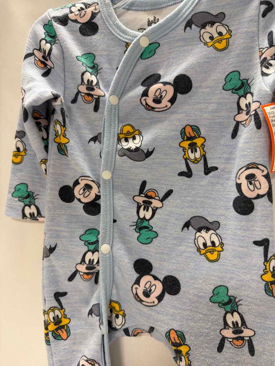 Disney Baby Size 3 Months Blue Footie