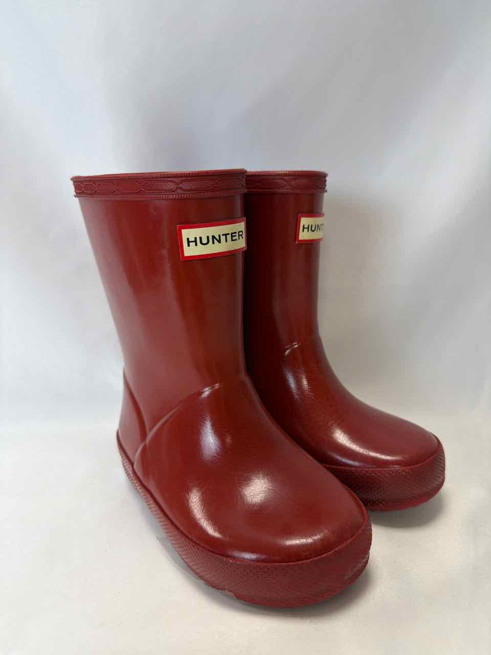 Hunter Shoe Sizes 7C Red Gently Used Boots