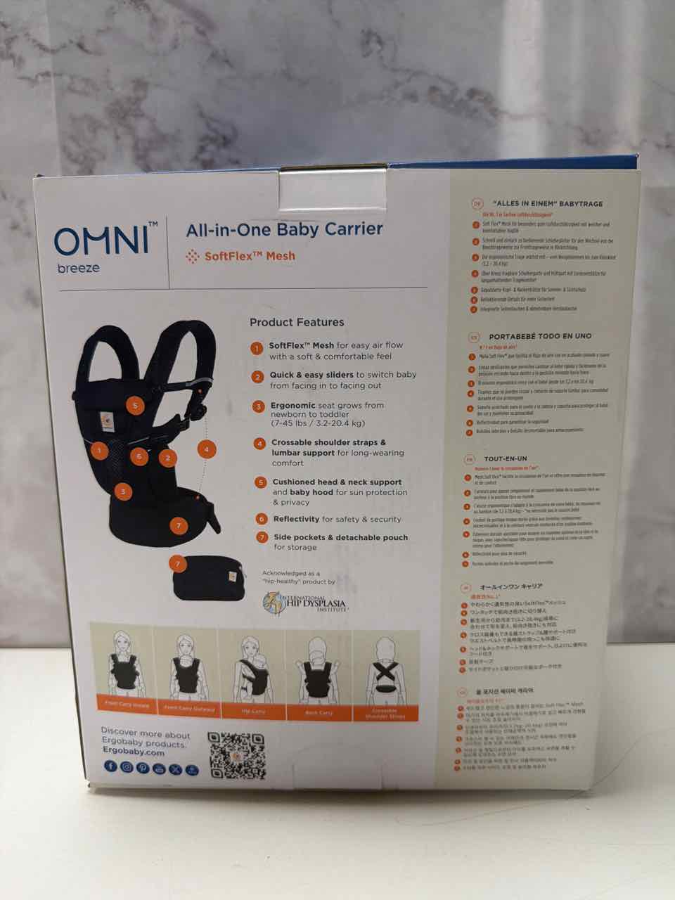 Ergobaby Soft Structured Black Carrier