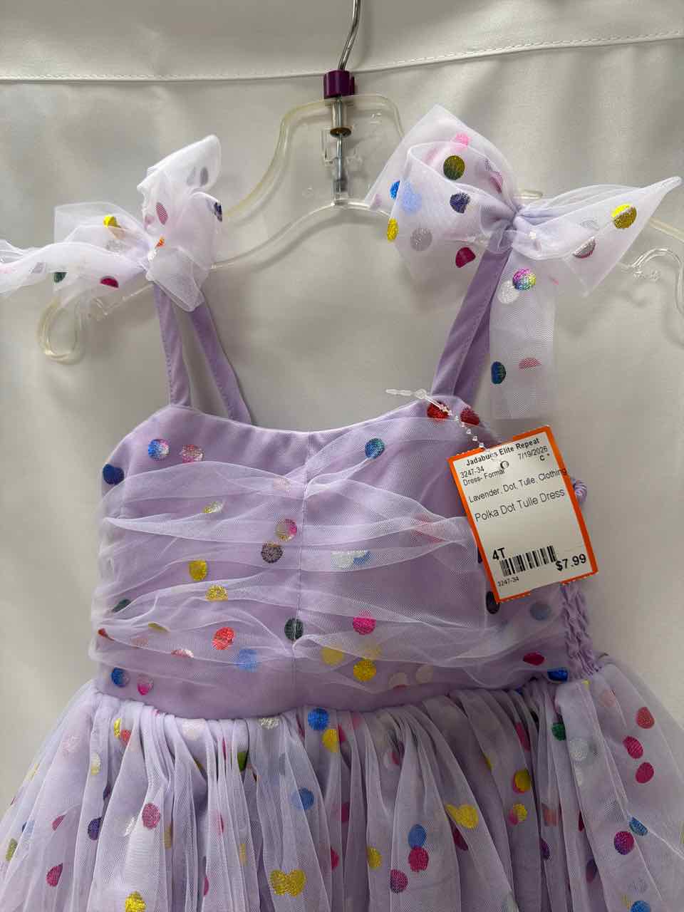 Size 4T Lavender Dress- Formal