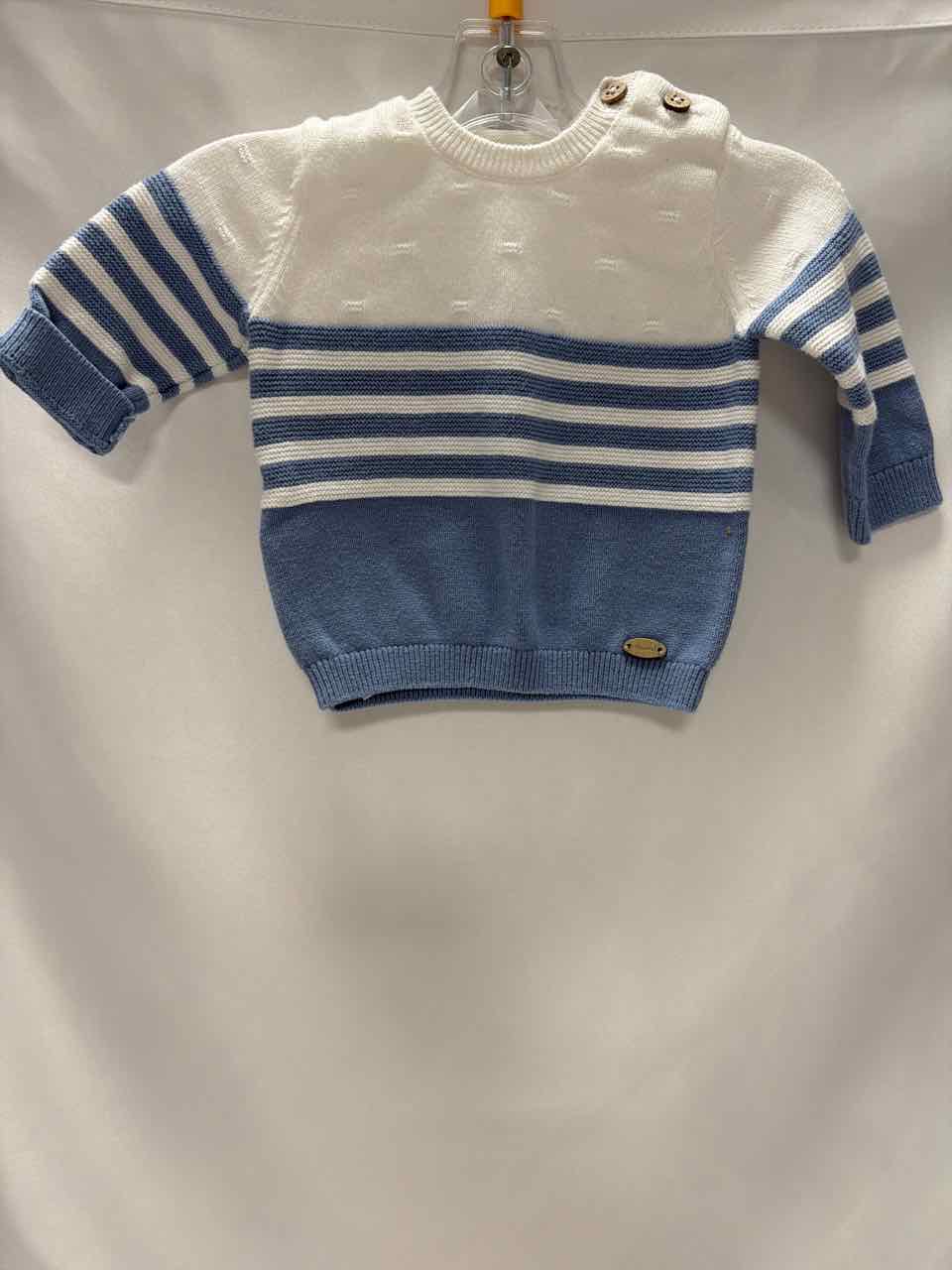 Mayoral Size 0-1 Months Blue Gently Used Outfit -2pc