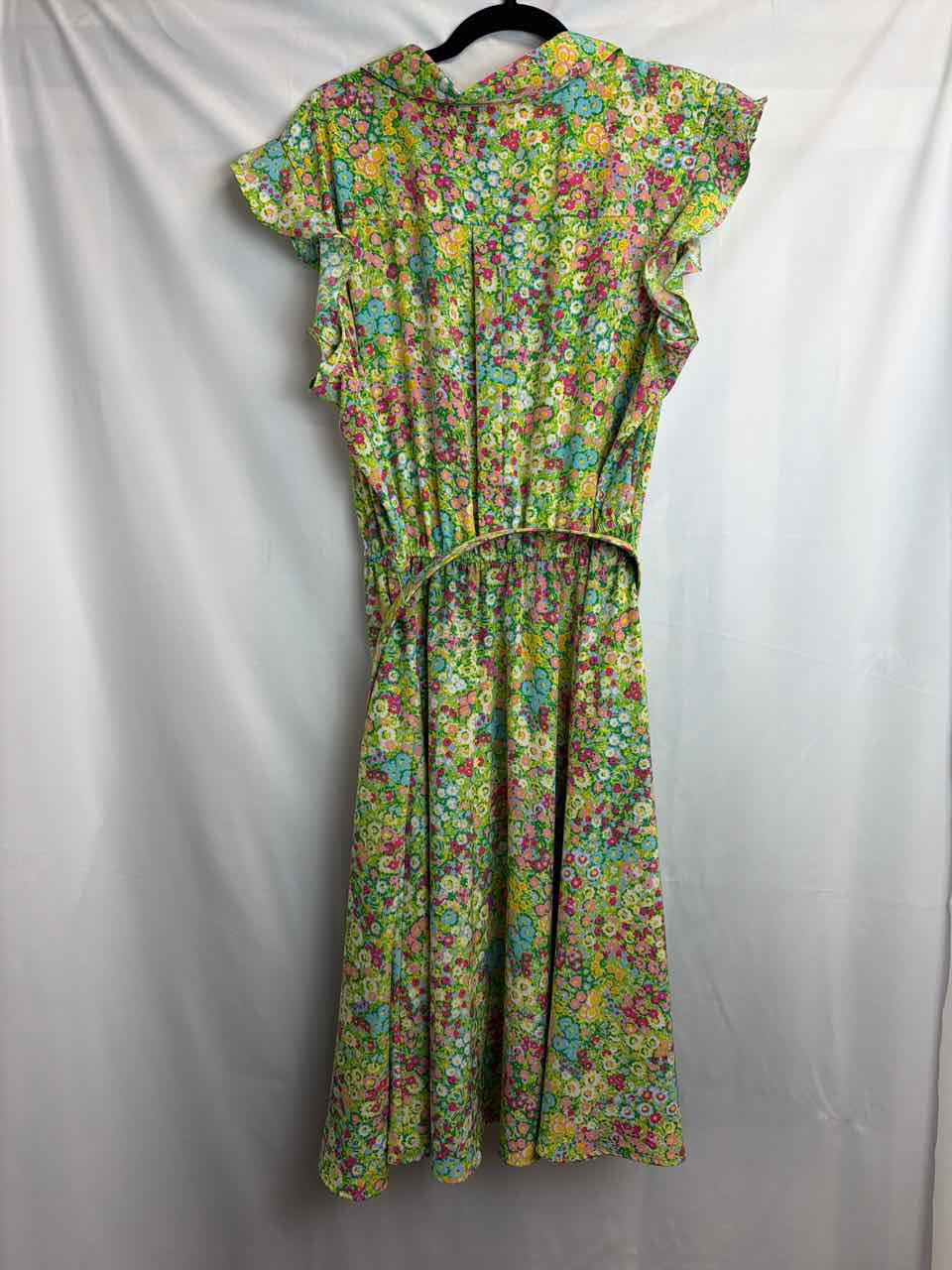Charter Club Green X-Large Gently Used Floral Dress