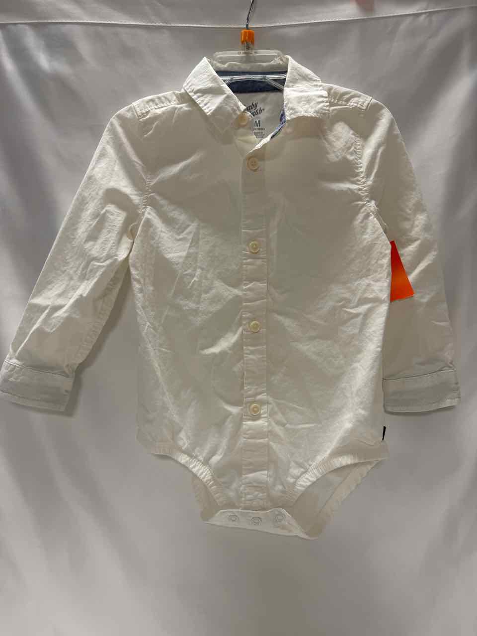 OshKosh Size 24 Months White Gently Used Onesie
