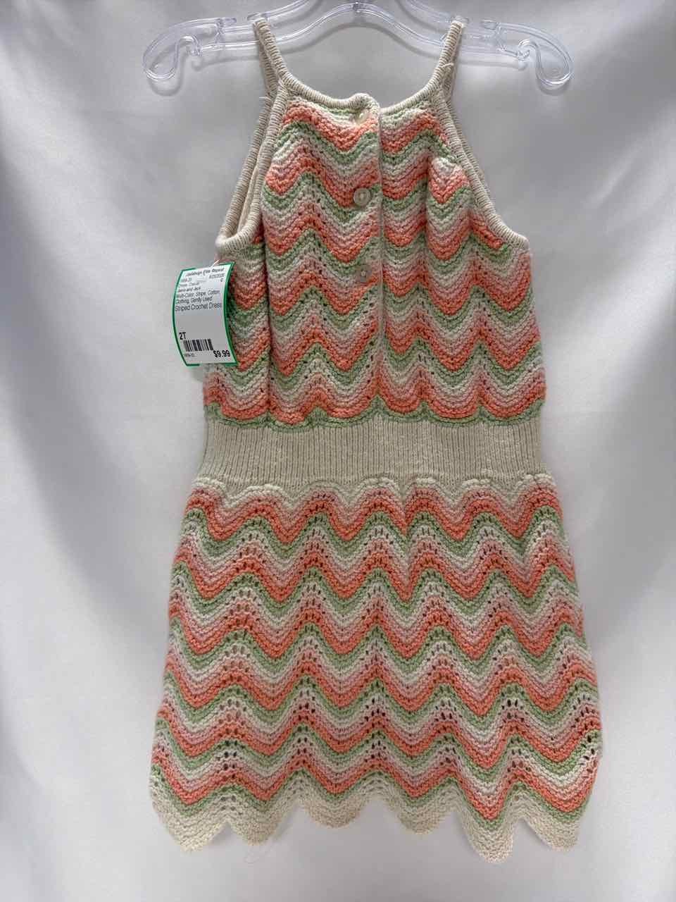 Janie and Jack Size 2T Multi-Color Gently Used Dress- Casual