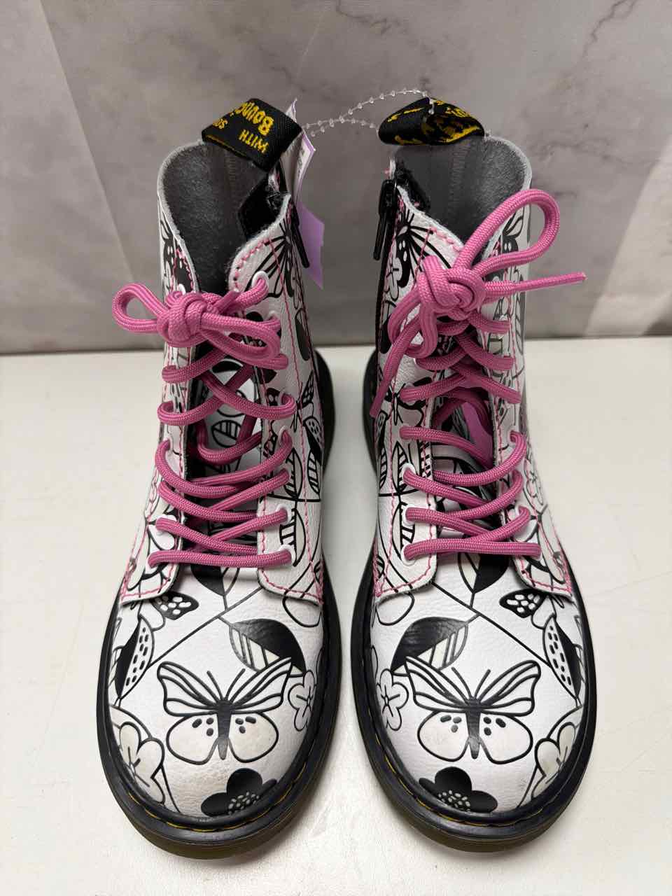 Dr. Martens Shoe Sizes 2Y White Boots