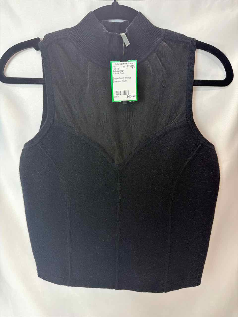 Anthropologie Black Tank Top
