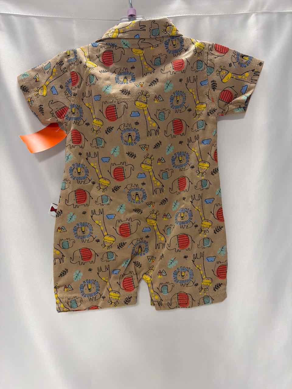 Dapper Dude Size 3-6 months Brown Romper- Casual