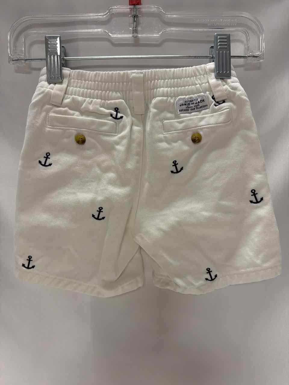 Janie and Jack Size 6-12 Months White Gently Used Shorts- Casual