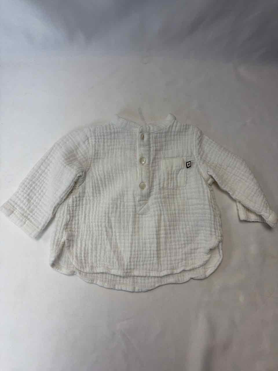 Bon Ton Size 6 Months White Shirt- Casual