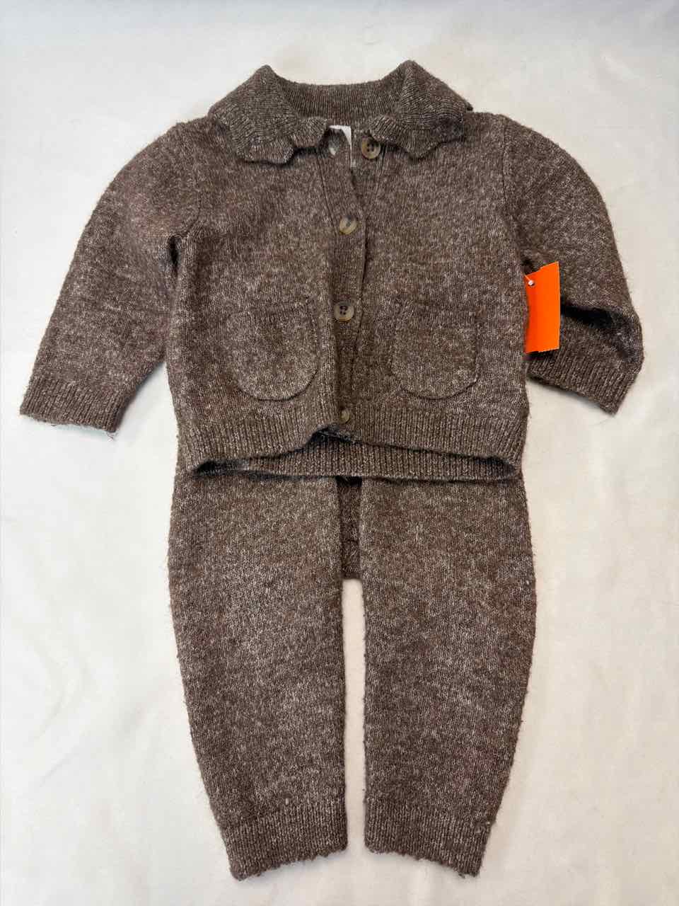 H&M Size 6 Months Brown Outfit -2pc