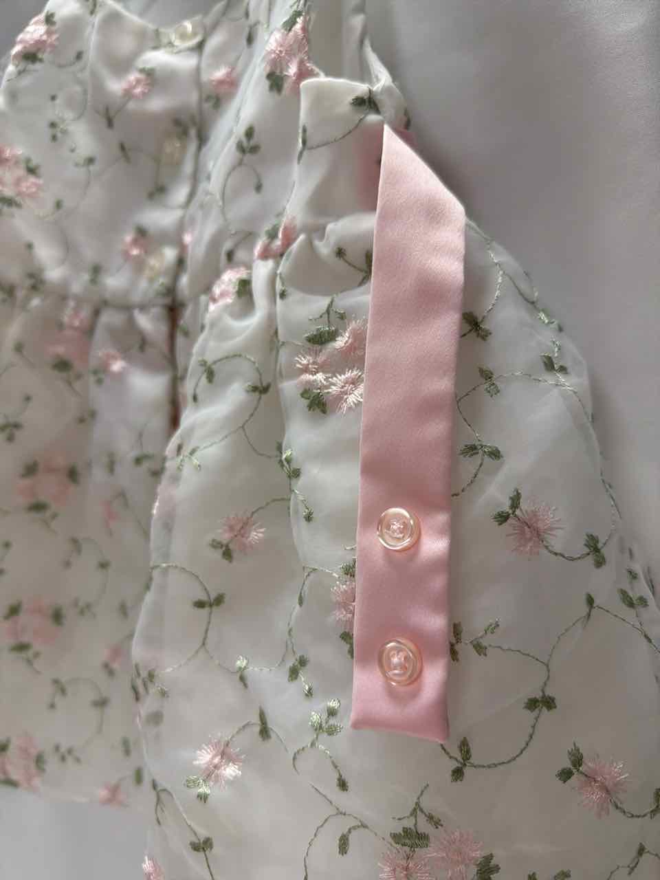 La Princess Size 12 Months White Dress- Formal