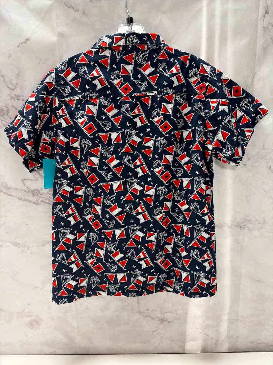 Janie and Jack Size 7 Navy Shirt- Casual