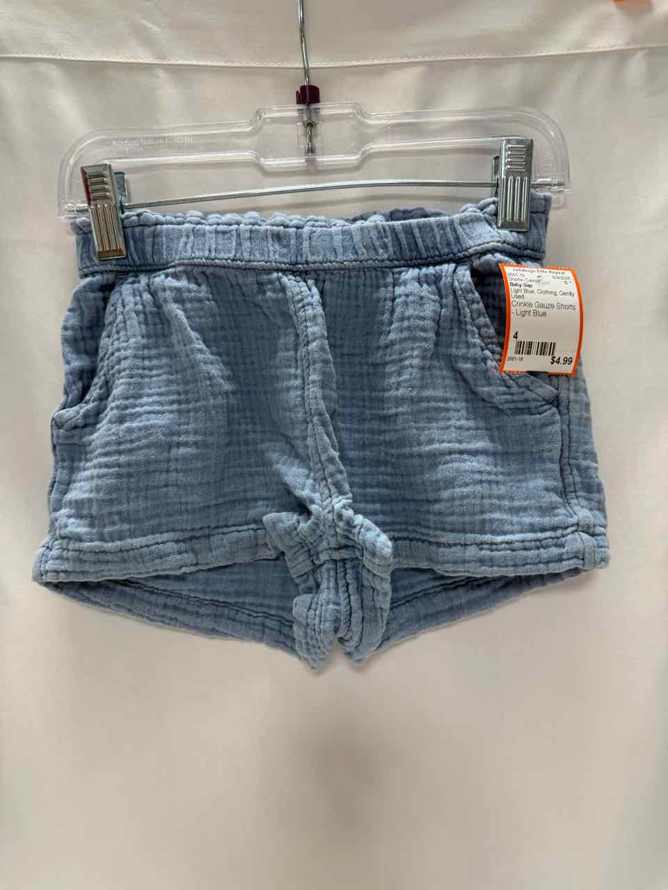 Baby Gap Size 4 Light Blue Gently Used Shorts- Casual