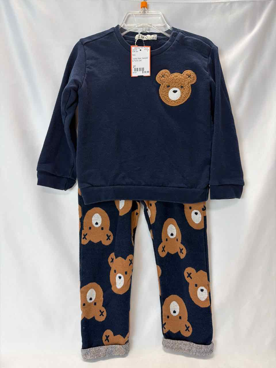 Size 2T Navy Outfit -2pc