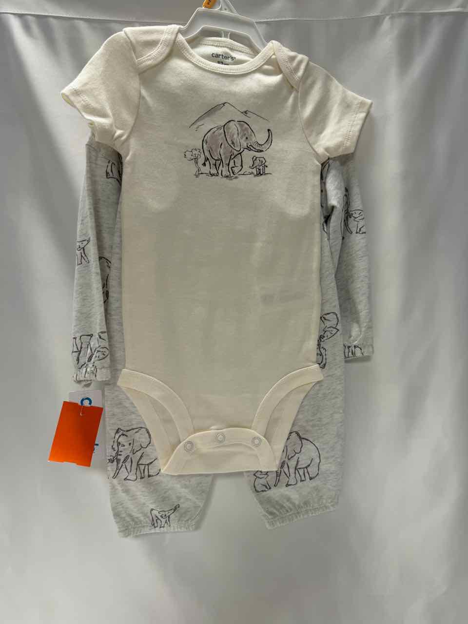 Carter's Size 12 Months Beige Outfit- 3pc