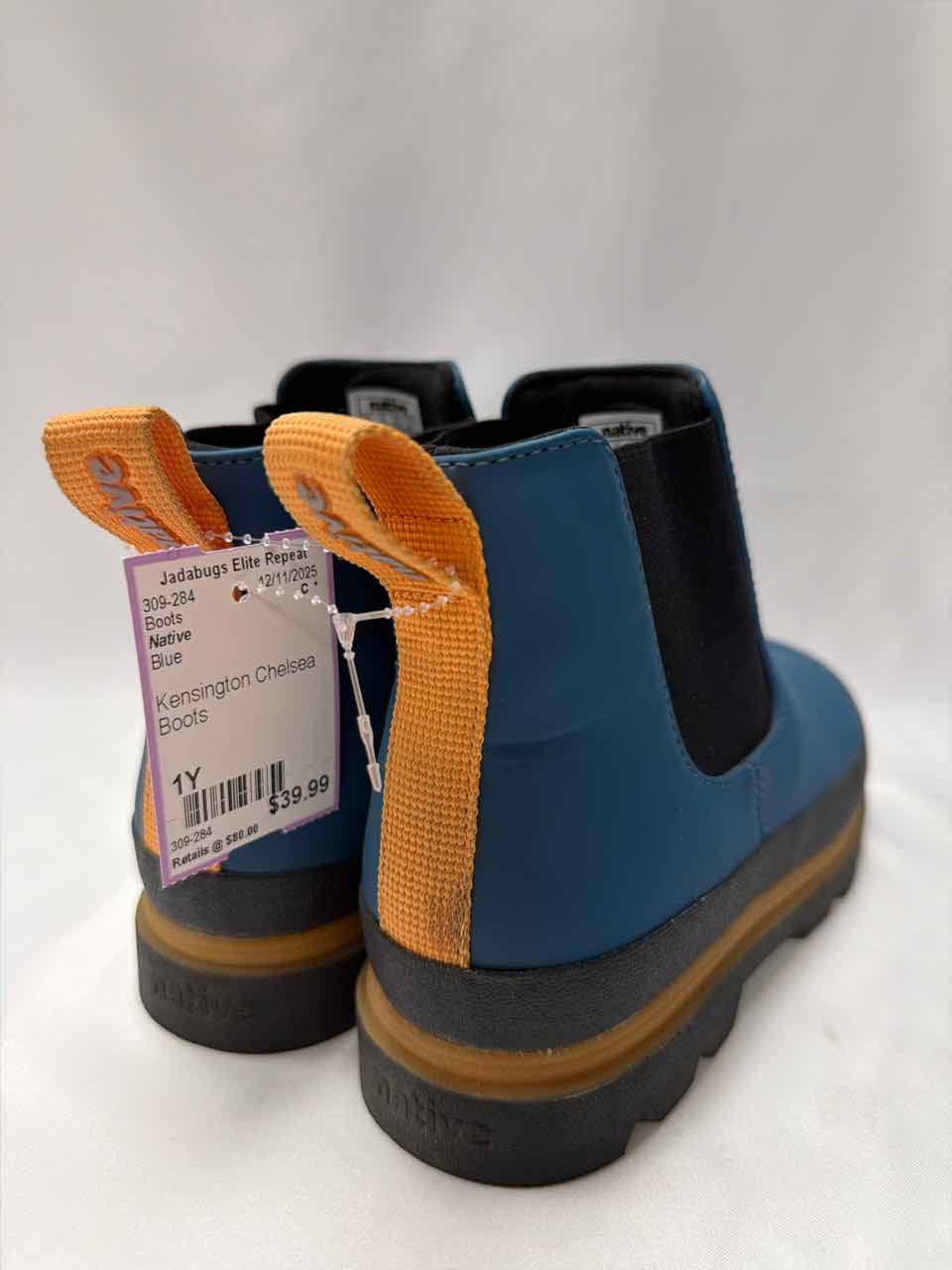 Native Shoe Sizes 1Y Blue Boots