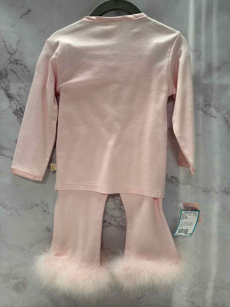 Haute Baby Size 24 Months Pink Outfit -2pc