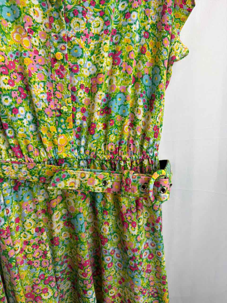 Charter Club Green X-Large Gently Used Floral Dress