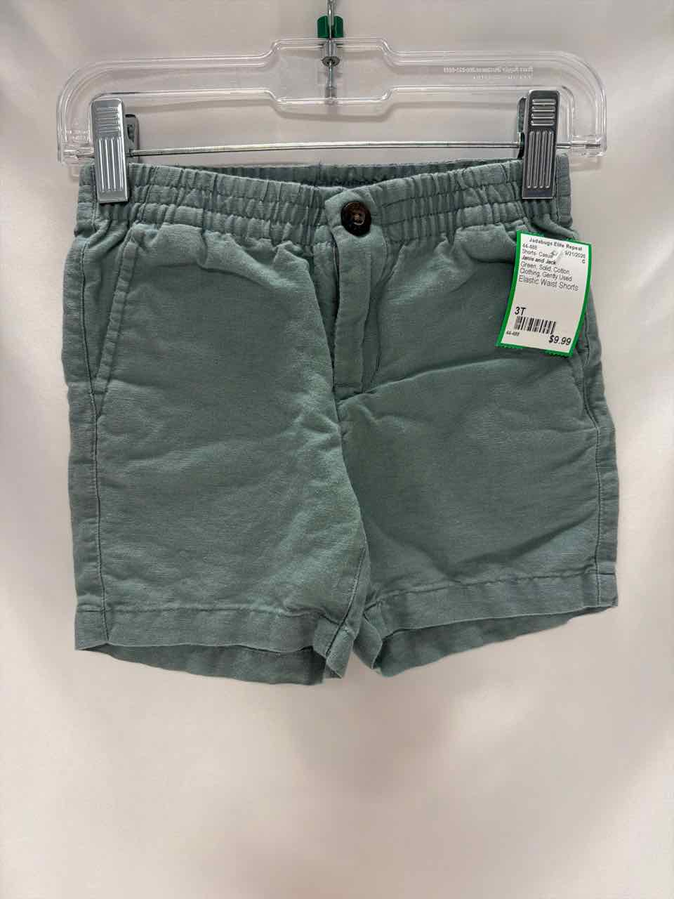 Janie and Jack Size 3T Green Gently Used Shorts- Casual