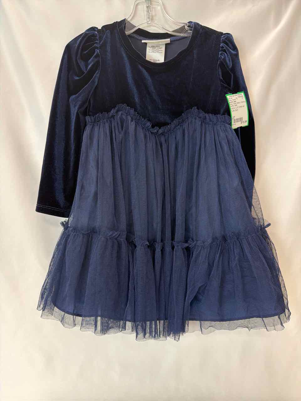 Bonnie Jean Size 3T Navy Gently Used Dress- Formal