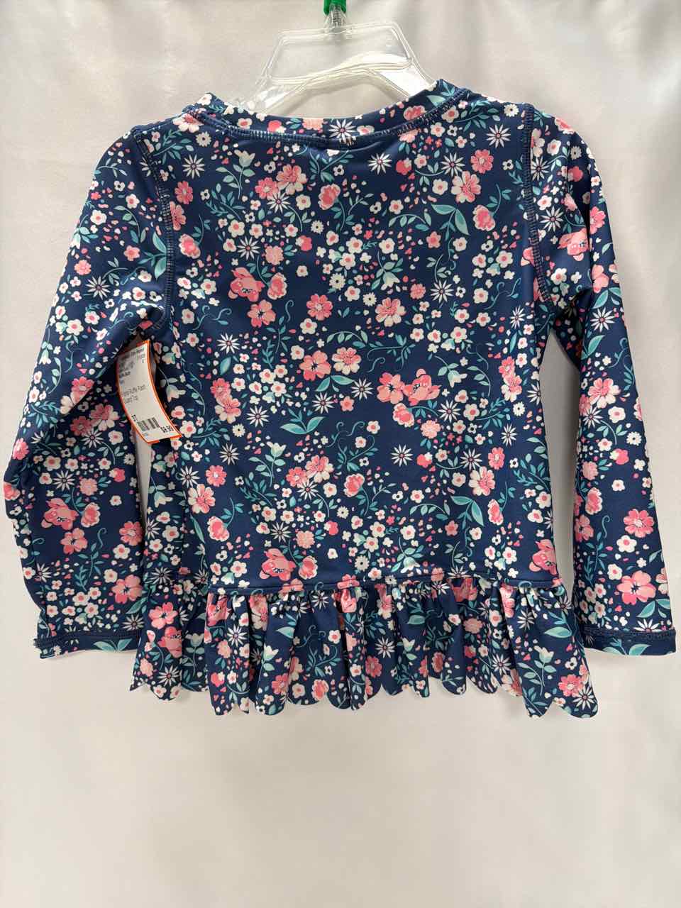 Ruffle Butts Size 3T Navy Rash Guard Top