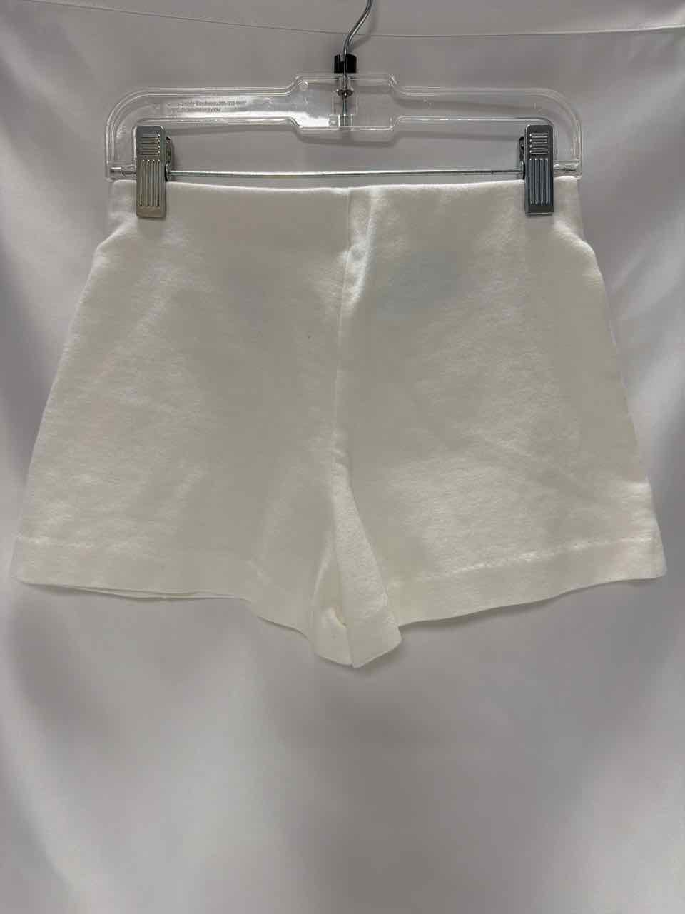 H&M Size 7 White Gently Used Shorts- Casual