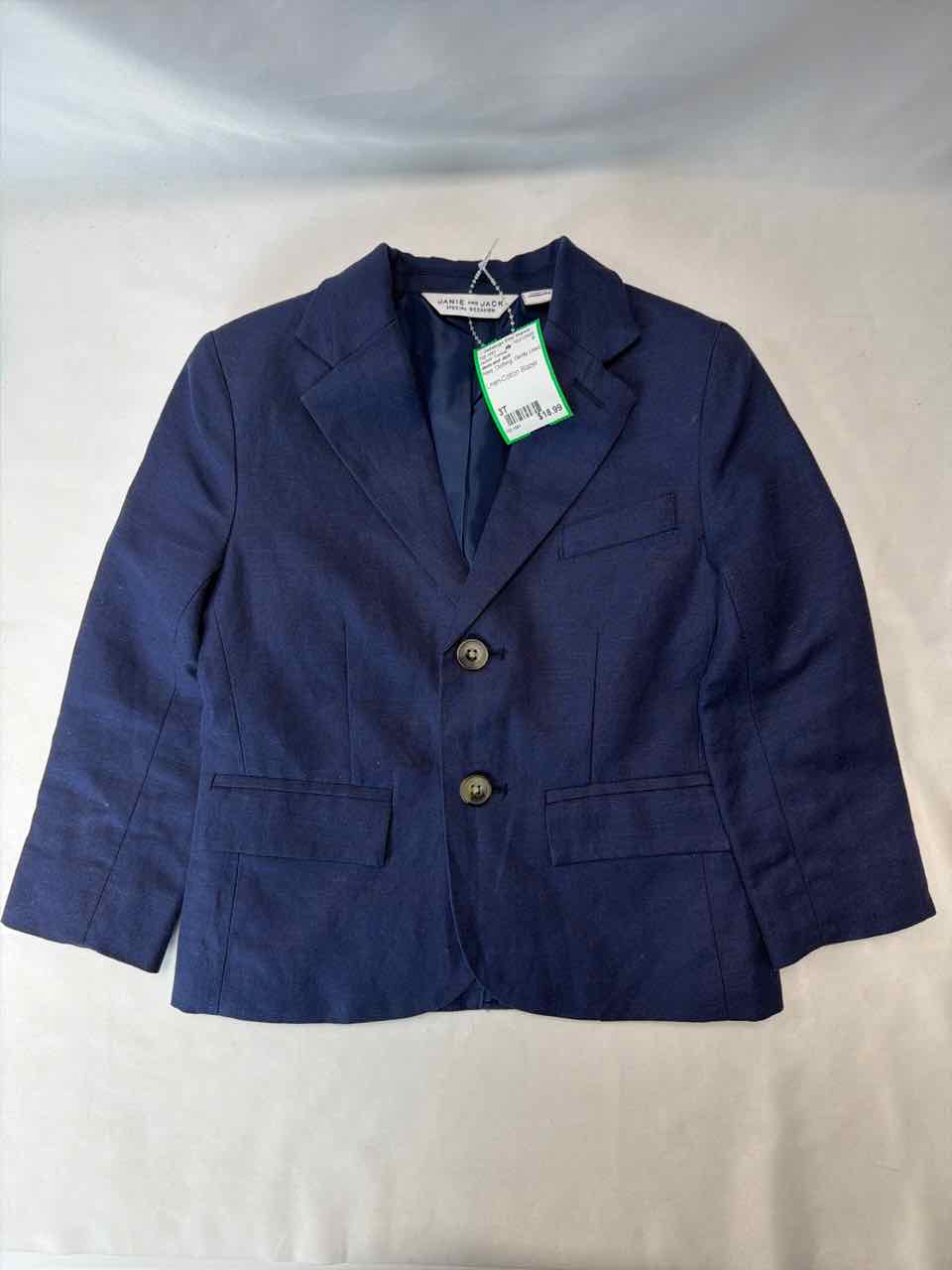 Janie and Jack Size 3T Navy Gently Used Jacket- Formal