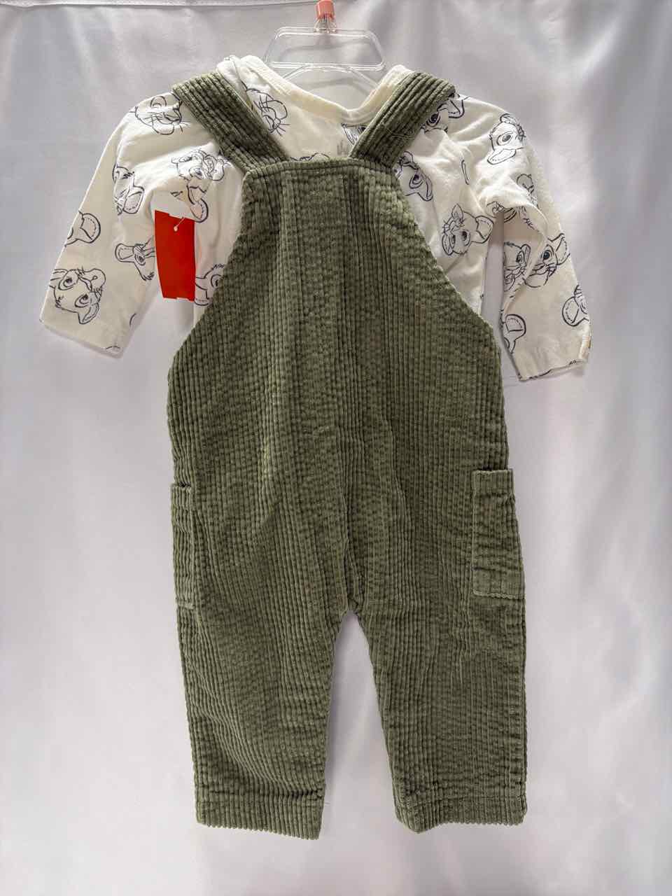 Disney Baby Size 12 Months Green Outfit -2pc