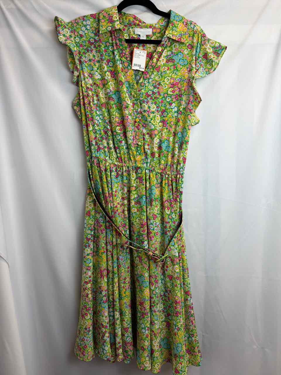 Charter Club Green X-Large Gently Used Floral Dress