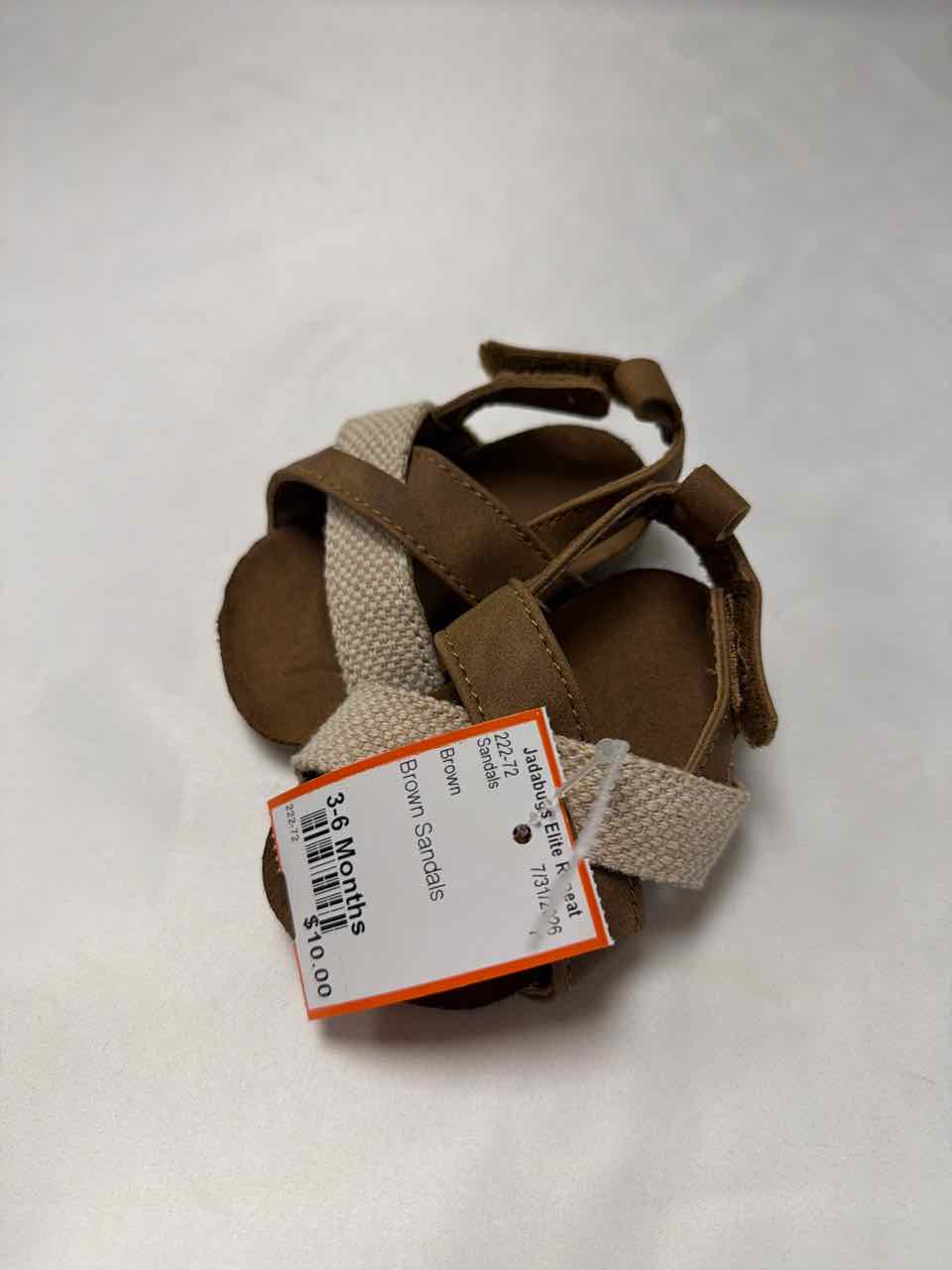 Shoe Sizes 3-6 Months Brown Sandals