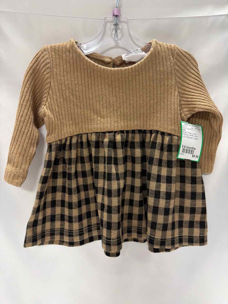Zara Size 3-6 months Brown Gently Used Dress- Casual