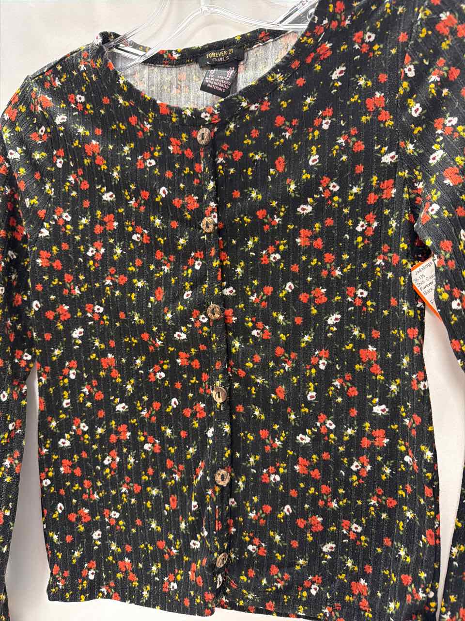 Forever 21 Size 7/8 Black Shirt- Casual
