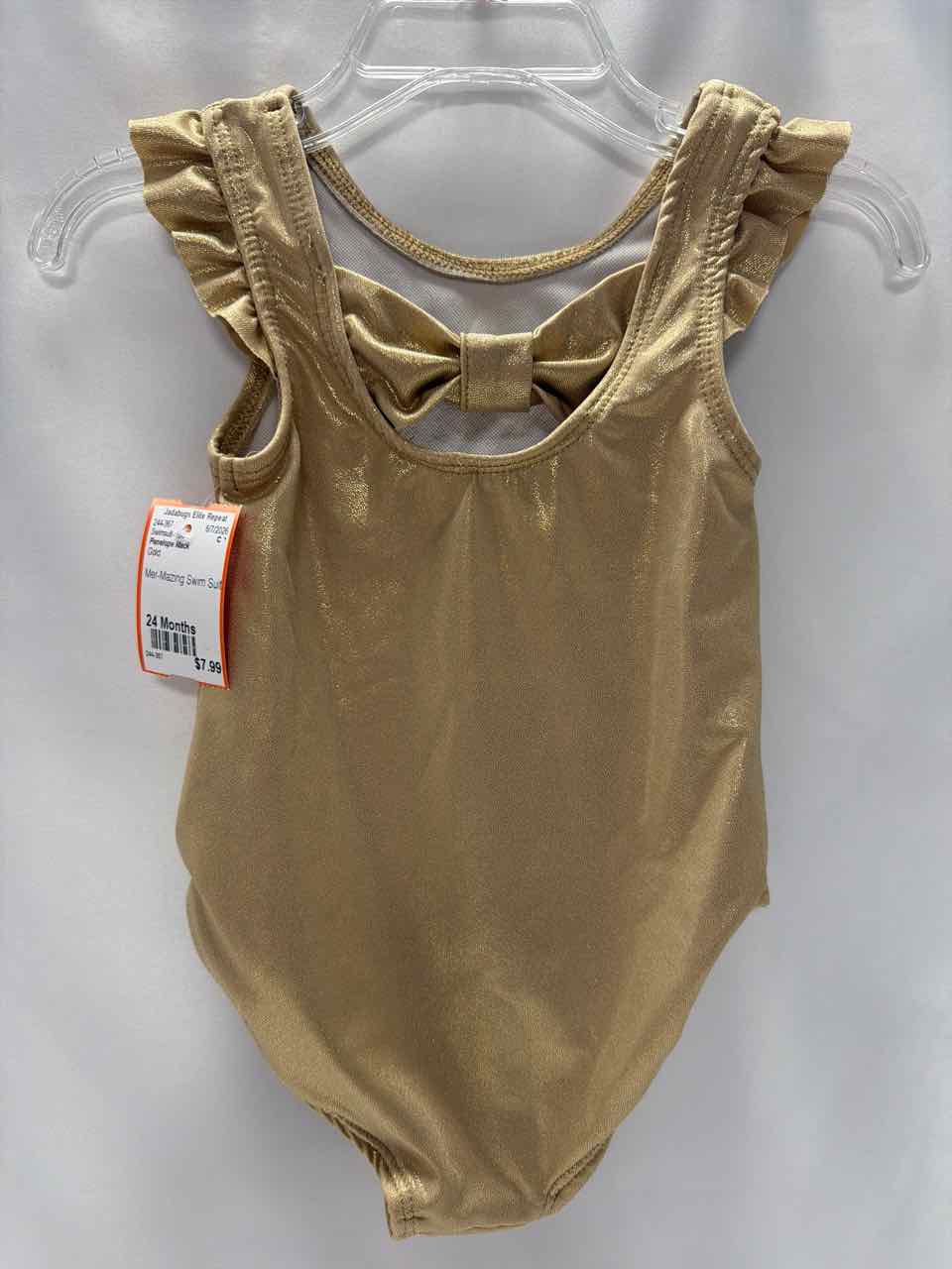 Penelope Mack Size 24 Months Gold Swimsuit- 1pc