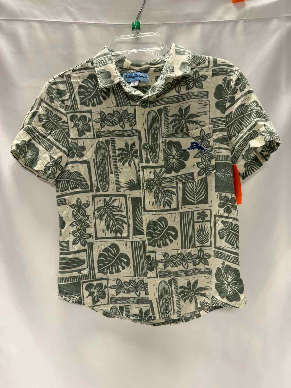 Tommy Bahama Size 3T Green Gently Used Shirt- Casual