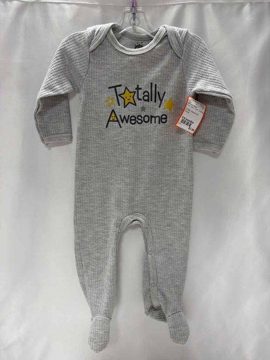 Millie and Myles Size 3-6 months Gray Footie