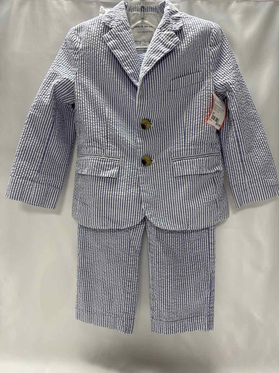 Janie and Jack Size 3T Blue Outfit- 3pc