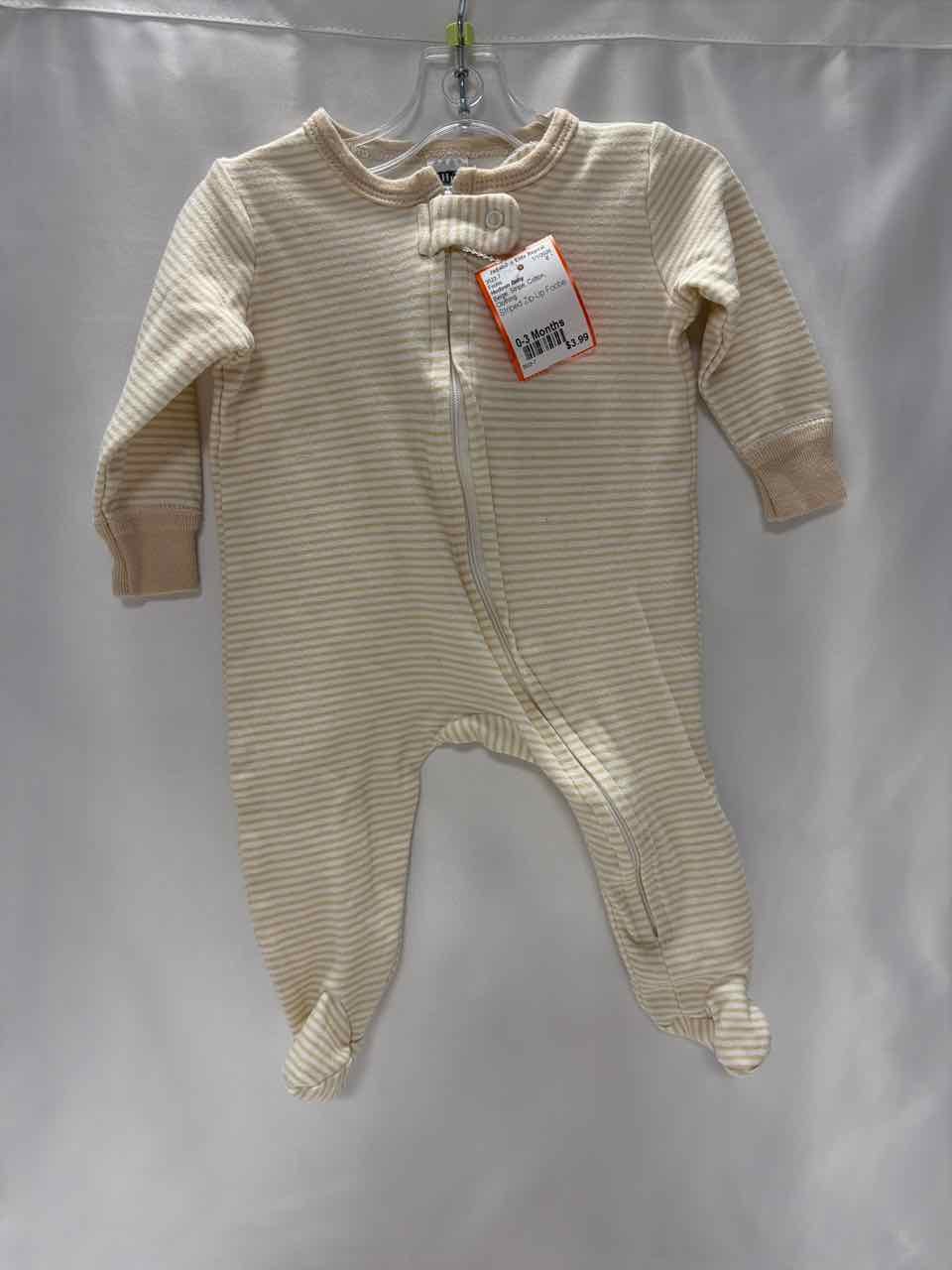 Hudson Baby Size 0-3 Months Beige Footie