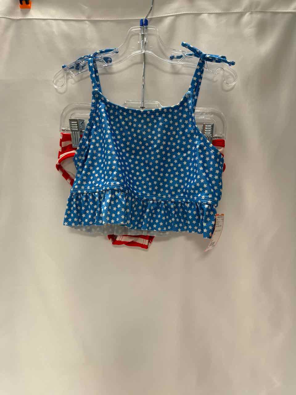 Cat & Jack Size 6/7 Blue Swimsuit- 2pc