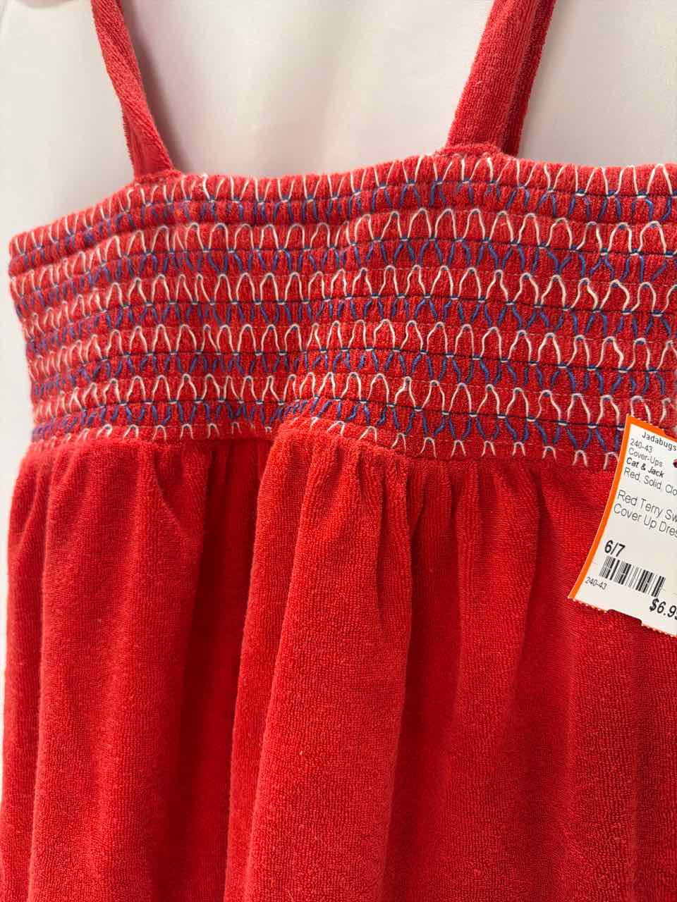 Cat & Jack Size 6/7 Red Cover-Ups