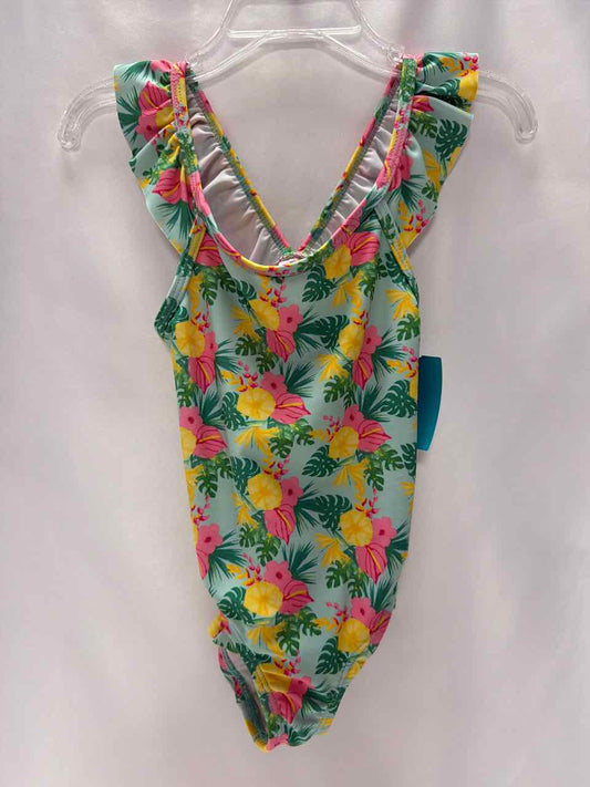 Bonnie Bianca Size 3T Teal Swimsuit- 1pc