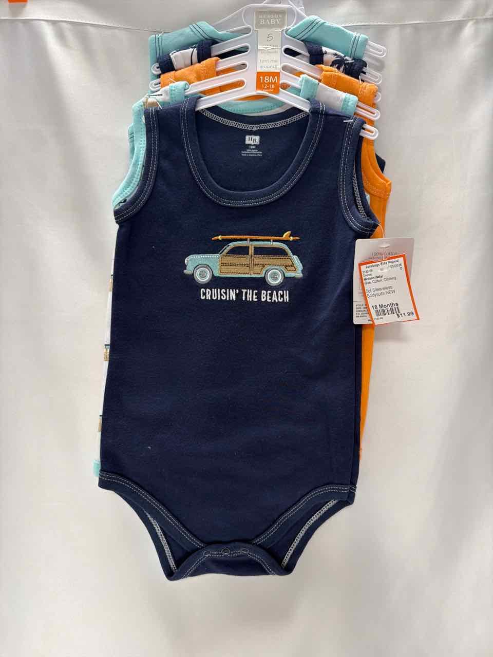 Hudson Baby Size 18 Months Blue Onesie