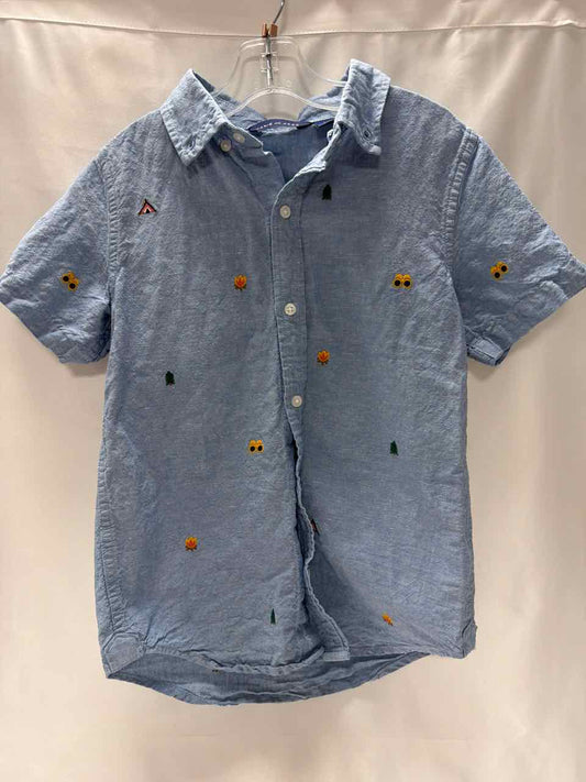 Janie and Jack Size 8 Blue Shirt- Formal