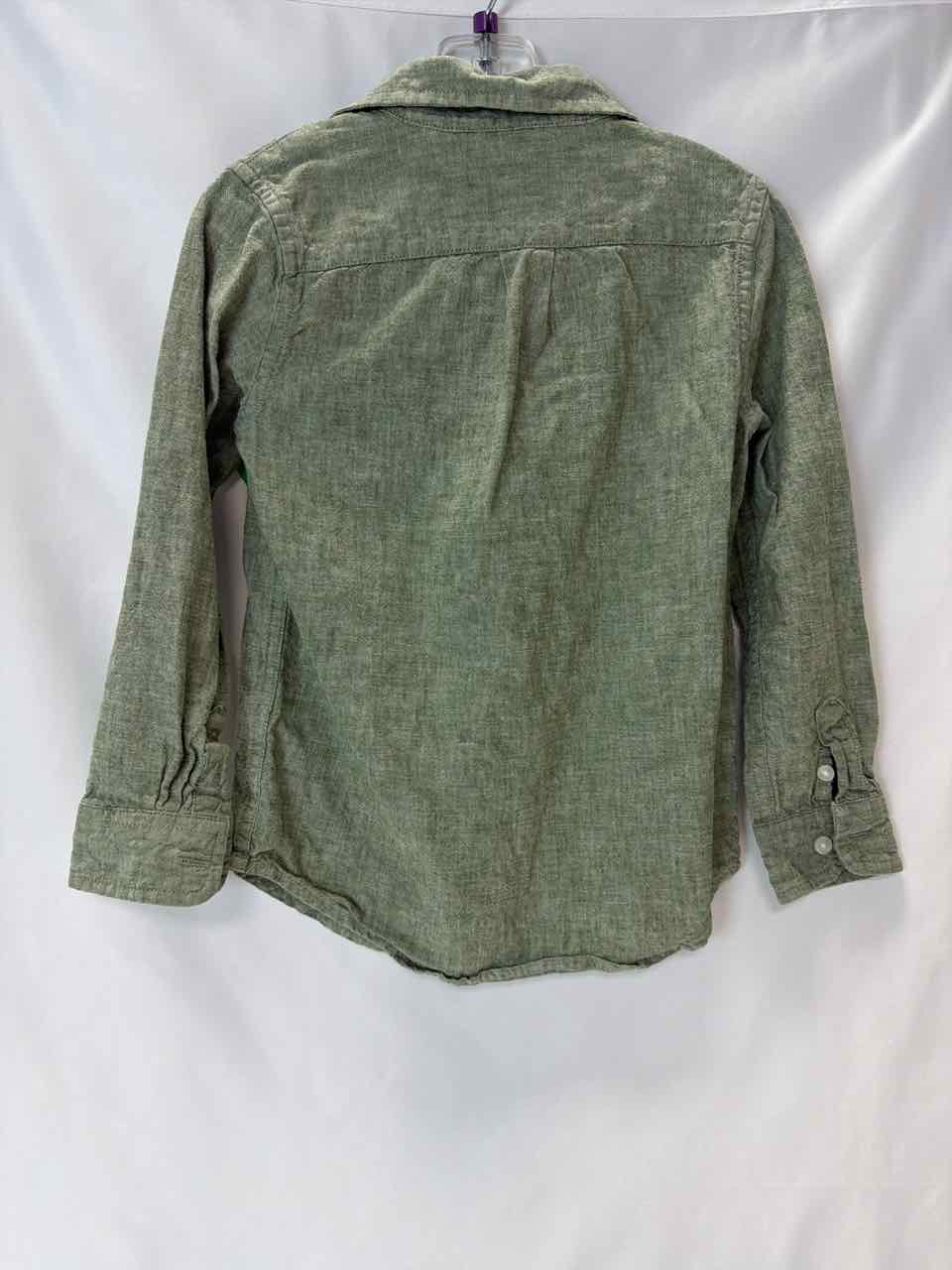 Janie and Jack Size 4 Green Gently Used Shirt- Casual