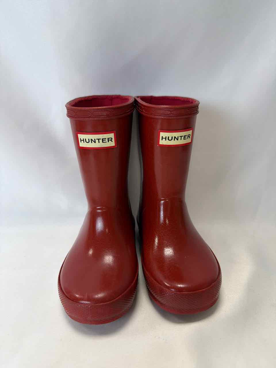 Hunter Shoe Sizes 7C Red Gently Used Boots