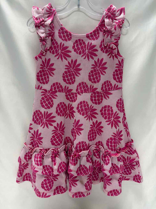Janie and Jack Size 4 Fuchsia Gently Used Dress- Casual