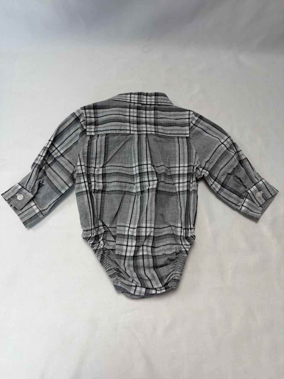 Janie and Jack Size 0-3 Months Gray Shirt- Casual