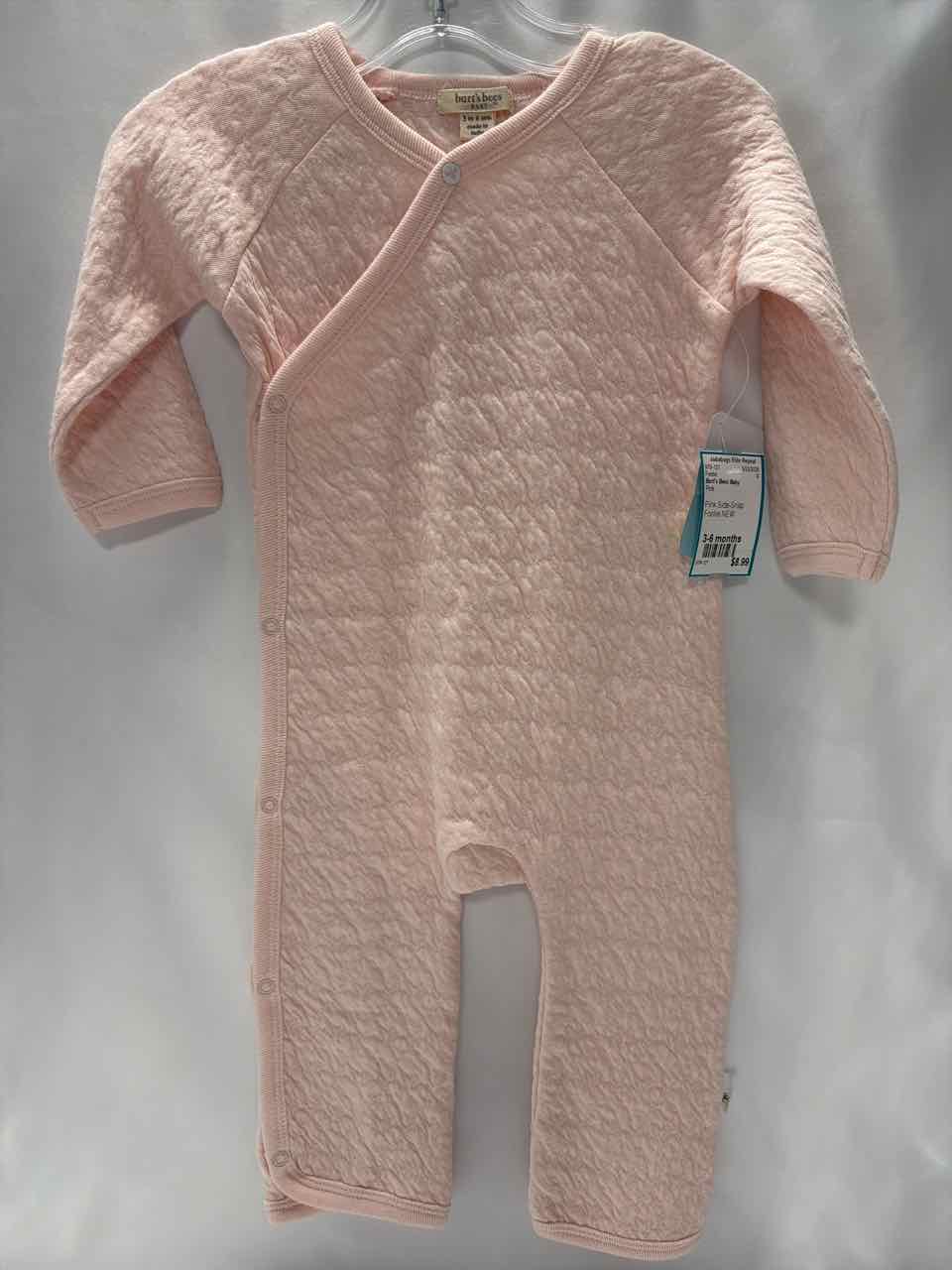 Burt's Bees Baby Size 3-6 months Pink Footie