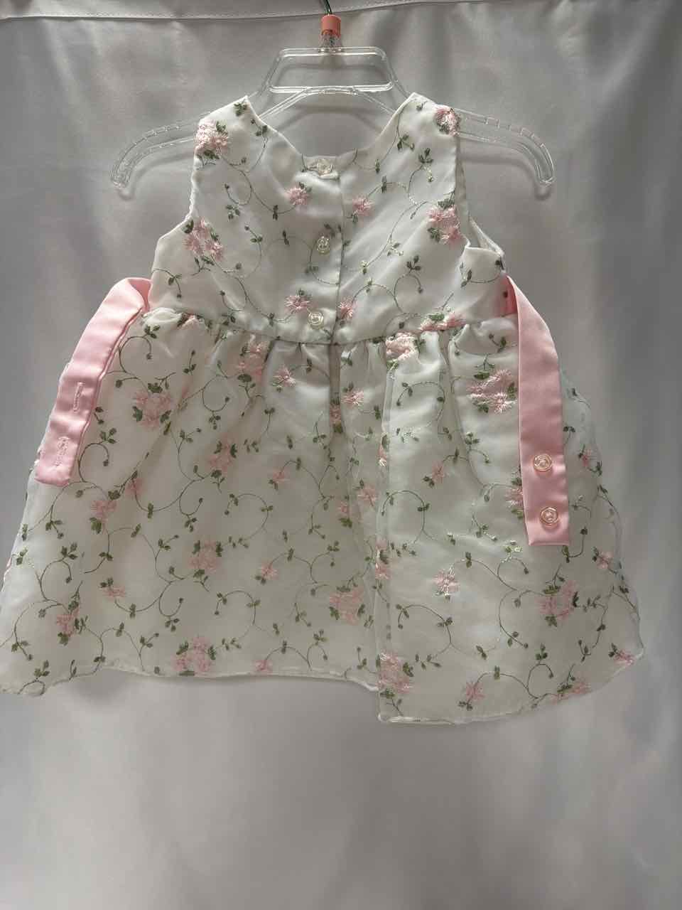 La Princess Size 12 Months White Dress- Formal
